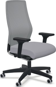 Krzesło biurowe obrotowe z technologią synchroniczną czarny/tonalny 400-520 mm z