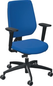 Krzesło biurowe obrotowe z technologią synchroniczną lazurowy n./lazurowy n. 390