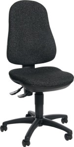 Krzesło biurowe obrotowe ze stykiem stałym antracyt 420-550 mm udźwig 110 kg TOP
