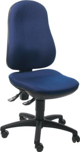 Krzesło biurowe obrotowe ze stykiem stałym królewsko-niebieski 420-550 mm udźwig