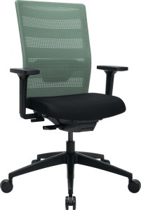 Krzesło biurowe obrotowe z technologią synchroniczną czarny/mięta 420-540 mm z p