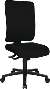Krzesło biurowe obrotowe z technologią synchroniczną czarny 450-550 mm udźwig 11
