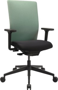 Krzesło biurowe obrotowe z mechaniką synchroniczną czarny/miętowy 420–540 mm z p