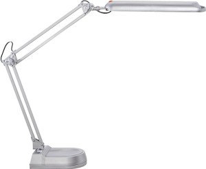 Lampa biurkowa metal/tworzywo sztuczne srebrny wysokość maks. 410 mm noga z LED