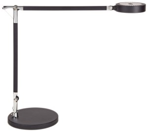 Lampa biurkowa aluminium czarna wysokość 466 mm noga LED MAUL