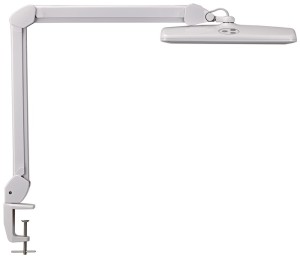 Lampa biurkowa metal/tworzywo biała wysokość 515 mm stopka zaciskowa LED MAUL