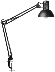 Lampa biurkowa metal czarna wysokość 440 mm stopka zaciskowa LED MAUL