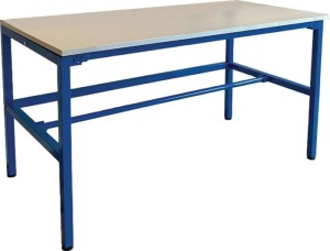 Stół do pakowania szer. 1600 x gł. 800 x wys. 850 mm żywica melaminowa płyta rob
