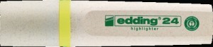 Marker do tekstów 24 EcoLine żółty szer. kreski 2‒5 mm końcówka klinowa EDDING