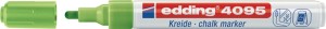 Marker kredowy 4095 jasnozielony szerokość kreski 2‒3 mm końcówka okr. EDDING
