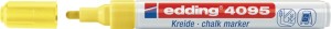 Marker kredowy 4095 neonowy żółty szerokość kreski 2‒3 mm końcówka okr. EDDING