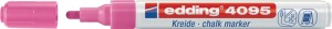 Marker kredowy 4095 neonowy różowy szerokość kreski 2‒3 mm końcówka okr. EDDING