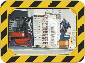 Lustro bezpieczeństwa / komunikacyjne wys.600xszer.800mm tw.szt., żółto/czarne d