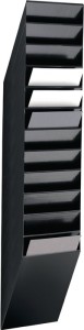 Uchwyt na prospekty wys. 1115 x szer. 240 x gł. 135 mm liczba półek 12 A4 pionow