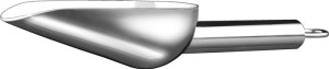 Łyżka odważająca stal szlachetna srebrny długość 175 mm zawartość 100 ml