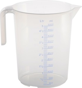 Dzbanek pomiarowy 5000 ml polipropylen przezroczysty średnica 203 x wysokość 257