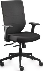 Krzesło biurowe obrotowe Comfort podłok., regulacja szer. i wysokości czarny 410