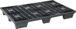 Paleta wystawowa dł. 1200 x szer. 800 x wys. 140 mm 9 nóżek ażurowych PE z recyk