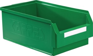 Skrzynka regałowa z ot. przednią częścią dł. 500 x szer. 300 x wys. 200 mm PE zi