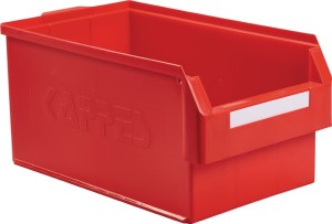 Skrzynka regałowa z ot. przednią częścią dł. 500 x szer. 300 x wys. 250 mm PE cz