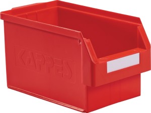Skrzynka regałowa z ot. przednią częścią dł. 350 x szer. 200 x wys. 200 mm PE cz
