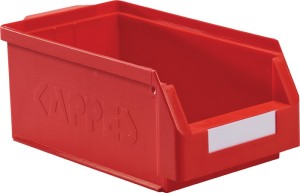 Skrzynka regałowa z ot. przednią częścią dł. 350 x szer. 200 x wys. 150 mm PE cz