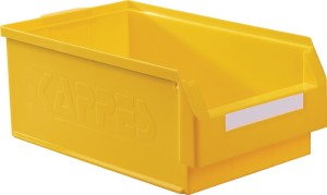 Skrzynka regałowa z ot. przednią częścią dł. 500 x szer. 300 x wys. 200 mm PE żó
