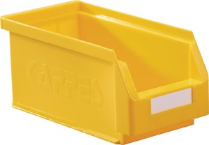 Skrzynka regałowa z ot. przednią częścią dł. 290 x szer. 140 x wys. 130 mm PE żó