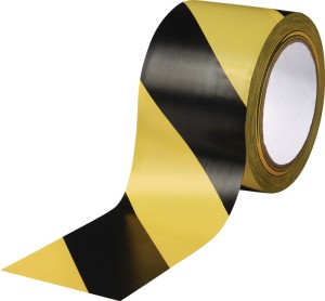 Taśma do oznakowania podłogi Easy Tape PCW czarny/żółty długość 33 m, szerokość