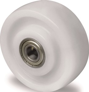 Zapasowe koło Ø koła 80mm udźwig 350kg Poliamid Biały ø osi 10mm dł. piasty 45/4