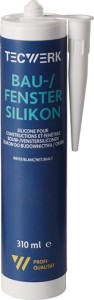 Silikon budowlany / do okien biały 310 ml kartusz TECWERK