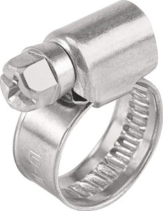 Opaska ślimakowa do węży 8–12 mm W1 szerokość taśmy 9 mm woreczek TECWERK