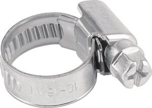 Opaska ślimakowa do węży 10–16 mm W1 szerokość taśmy 9 mm woreczek TECWERK