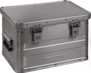 Skrzynia aluminiowa dł. 430 x szer. 330 x wys. 275 mm 29 l z zatrzaskiem i zamki