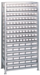 Regał wtykowy wys.2000xszer.1000xgłęb.400mm regał pod. 16 stalowych półek 90 x 3