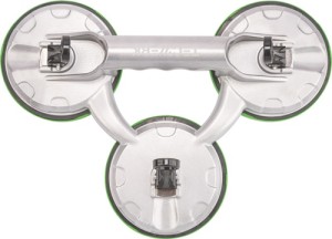 Przyssawka udźwig 100 kg śred. głowicy 118 mm 3 głowice aluminium TECWERK