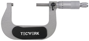 Mikrometr kabłąkowy DIN 863/1 50–75 mm śred. wrzeciona 6,5 mm TECWERK
