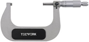 Mikrometr kabłąkowy DIN 863/1 75–100 mm śred. wrzeciona 6,5 mm TECWERK