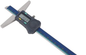 Głębokościomierz suwmiarkowy DIN 862 200 mm digital prosta szyna pomiarowa TW