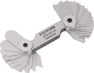Promieniomierz 1,0–7 mm liczba arkuszy 17 szt. TECWERK