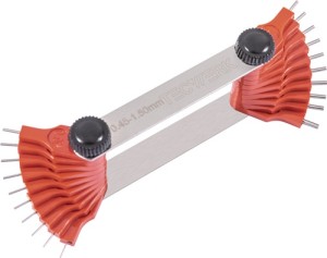 Sprawdzian do dysz 0,45–1,50 mm liczba trzpieni 20 szt. TECWERK