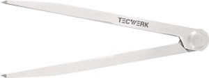 Cyrkiel prosty długość 200 mm z zawiasem nitowanym TECWERK