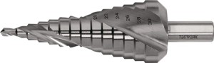 Wiertło stopniowe zakres wiercenia 4-–30 mm HSS z rowkami spiralnymi liczba ostr