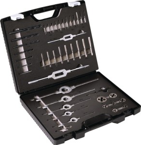 Zestaw gwintowników i narzynek m3-M12 44 cz. HSS kasetka z tworzywa sztucznego T