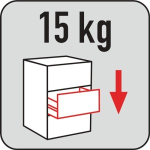 Wózek warsztatowy szer. 855 x gł. 400 x wys. 895 mm 300 kg 4 szuflady blacha sta