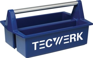 Skrzynka na narzędzia dł. x szer. 420 x wys. 120 mm 2 półki tworzywo sztuczne TW