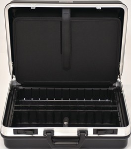 Serwisowa walizka narzędziowa b490xT188xH365mm z kieszenie narz. 24, 5 l ABS-tw.