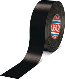 Taśma z tkaniny z folią tesaband® Premium 4651 czarny długość 50 m, szerokość 38