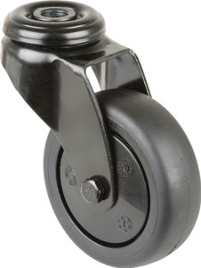 Kółko skrętne śred. koła 75 mm udźwig 75 kg z otworem tylnym tw. szt. ł. kulowe