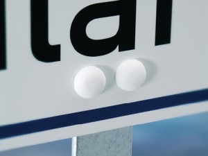 Pręt stalowy wbijany do wbijania wysokość 750 mm do oznakowania parkingu